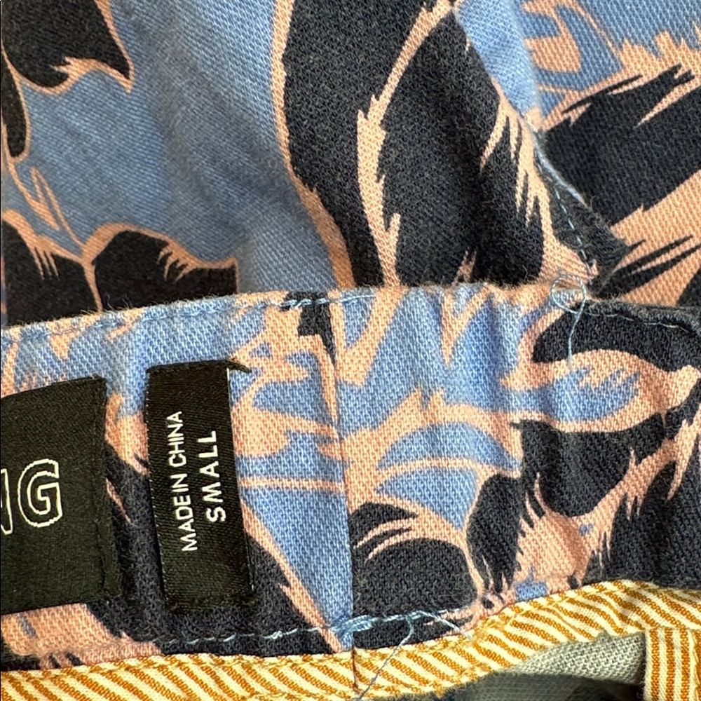 Wildfang The Essential Drawstring Pant Blooming Floral Blue Size Small - Picture 16 of 16